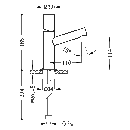 Tres Max-Tres, Einhebel Waschtischmischer, chrom