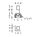 Tres Cuadro-Tres, Unterputzventil 1/2”, chrom