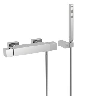 Tres Cuadro-Tres, Thermostat Brausebatterie, chrom