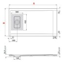 Novellini Novosolid Rechteck-Duschwanne 170x70cm