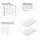 Doccia Duschwanne Liso Enmarcado Frontal 90x120cm
