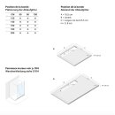 Doccia Duschwanne Canto Lateral 80x160cm