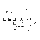 Tres Cuadro-Tres, Zweigriff UP Waschtischmischer, chrom