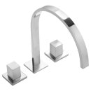 Tres Cuadro-Tres, Zweigriff-Standarmatur, chrom