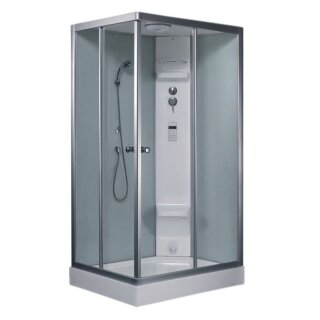 EAGO Dampfdusche DZ955F6 weiß 120x90 rechts