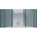 EAGO Dampfdusche DZ954F6 weiß 100x80 rechts
