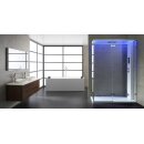 Dampfdusche Stone Edition AWT LD111F15, 150x90cm, weiß matt, Rechtssausführung