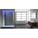 Dampfdusche Stone Edition AWT LD111F15, 150x90cm, weiß matt, Linksausführung