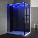 Dampfdusche Deluxe Edition AWT LD111F15, 150x90cm, schwarz, Linksausführung