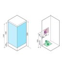 Komplettdusche Novellini Anna TSF90
