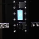 EAGO Dampfdusche DZ995F12 mit Duschtasse schwarz 150x150