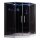 EAGO Dampfdusche DZ995F12 mit Duschtasse schwarz 150x150