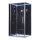 EAGO Dampfdusche DZ990F12 mit Duschtasse schwarz 120x90 links
