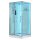 EAGO Dampfdusche DZ989-1F12 mit Duschtasse weiß 100x100 links