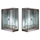 EAGO Dampfdusche DZ961-1F8 weiß 150x90