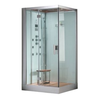 EAGO Dampfdusche DZ959-1F8 weiß 120x90