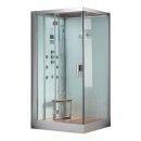 EAGO Dampfdusche DZ959-1F8 weiß 120x90
