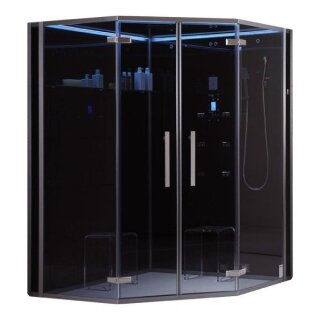 EAGO Dampfdusche DZ995F12 schwarz 150x150