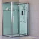 EAGO Dampfdusche DZ991-1F12 weiß 150x90 rechts