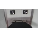 EAGO Dampfdusche DZ954F8 schwarz 100x80 links