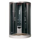 EAGO Dampfdusche DZ951F8 schwarz 90x90