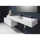 RepaBad Waschtischplatte SOFT 90/45, 900 x 450 x 12 mm (Unterschränke und Dekoration nicht inklusive)