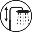 Euroshowers Thermo Combi Shower, Square 250×170 mm