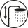 Euroshowers Thermo Combi Shower, Square 250×170 mm