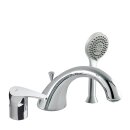 Tres Eco-Tres, Wannenrandbatterie 3 Loch, chrom