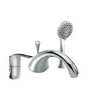 Tres K-Tres, Wannenrandbatterie 3 Loch, chrom