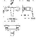 Tres Canigó-Tres, Einhebel Brausemischer, chrom