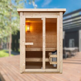HELSINKI - Außensauna für 2-3 Personen (165x175x218,9 cm)
