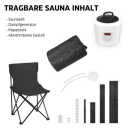 Tragbare Dampfsauna (90x90x190 cm)