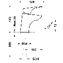 Tres Canigó-Tres Plus, Einhebel Bidetmischer, chrom