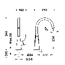 Tres Canigó-Tres Plus, Einhebel Waschtischmischer, chrom