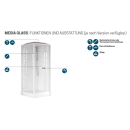 Novellini Media Glass R - Komplettdusche