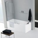 Novellini Iris Standard mit Gestell + Wannenrandarmatur +...