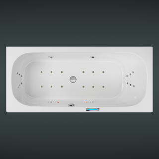 ARUBA - Whirlpool Badewanne mit Power Kombisystem