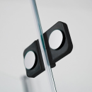 HSK Exklusiv 2.0 Drehfalttür pendelbar für Seitenwand 75 cm Chrom Optik Links