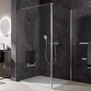 HSK Exklusiv 2.0 Seitenwand für Drehfalttür pendelbar 100 cm Gunmetal gebürstet