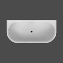 RIHO Badewanne Desire B2W - Wandmontage (180x84x60cm) Weiß matt Ohne LED-System Mit Wasserfall-Funktion
