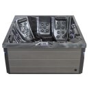 EAGO AWT IN-403 premium Cloudy Black 200x200cm grau