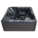 EAGO AWT IN-703 mit Wärmepumpe Cloudy Black 225x225cm grau