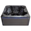 EAGO AWT IN-702 mit Wärmepumpe Cloudy Black 212x212cm grau