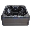 EAGO AWT IN-702 mit Wärmepumpe Cloudy Black 212x212cm grau