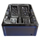 EAGO AWT IN-704 extreme Cloudy Black 220x160cm grau