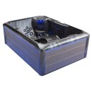 EAGO AWT IN-704 mit Wärmepumpe Cloudy Black 220x160cm grau