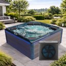 EAGO AWT IN-703 mit Wärmepumpe Ocean Wave 225x225cm...