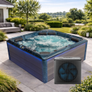 EAGO AWT IN-703 mit Wärmepumpe Ocean Wave 225x225cm...