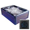 EAGO AWT IN-704 mit Wärmepumpe Ocean Wave 220x160cm...
